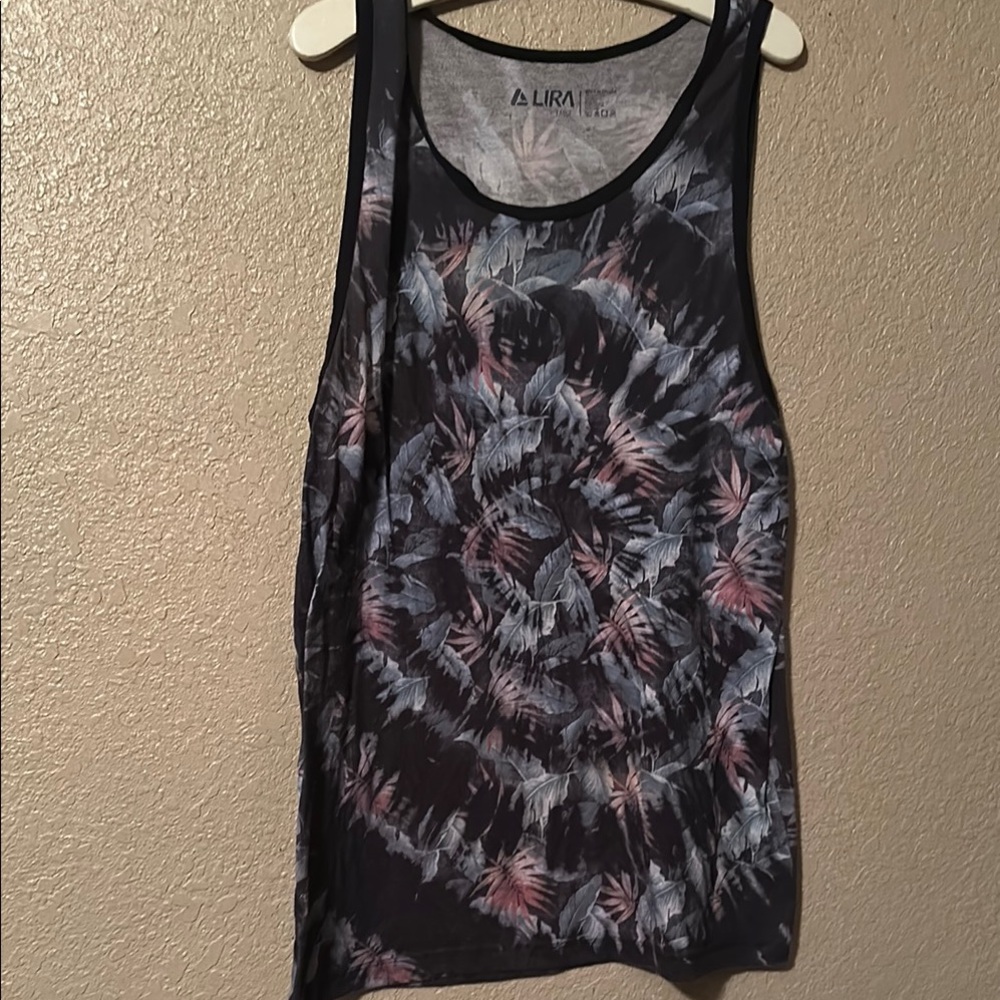 Lira mend  tropical large Black and Pink Patterned Top